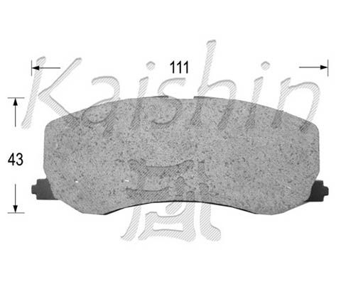 KAISHIN Комплект тормозных колодок, дисковый тормоз D9015