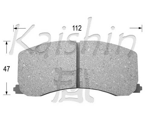 KAISHIN Комплект тормозных колодок, дисковый тормоз D9025