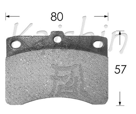 KAISHIN Piduriklotsi komplekt,ketaspidur FK0004