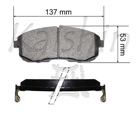 KAISHIN Комплект тормозных колодок, дисковый тормоз FK1110