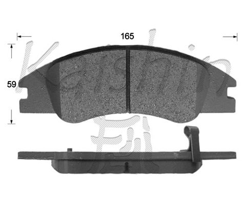 KAISHIN Piduriklotsi komplekt,ketaspidur FK11157