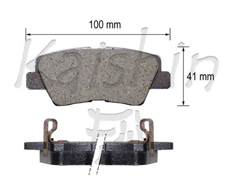 KAISHIN Piduriklotsi komplekt,ketaspidur FK11210