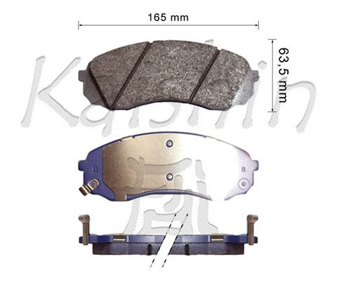 KAISHIN Комплект тормозных колодок, дисковый тормоз FK11236