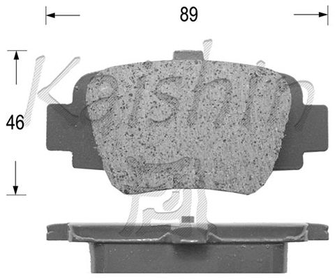 KAISHIN Piduriklotsi komplekt,ketaspidur FK1210