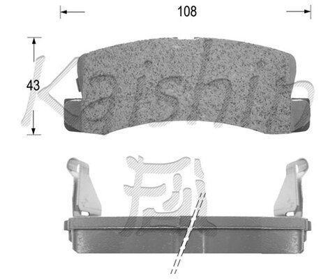 KAISHIN Piduriklotsi komplekt,ketaspidur FK2053