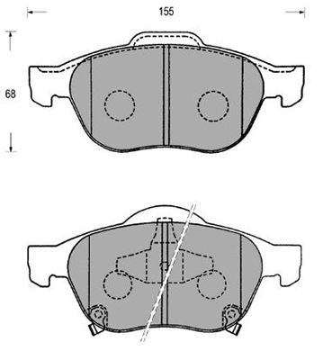 KAISHIN Piduriklotsi komplekt,ketaspidur FK2236