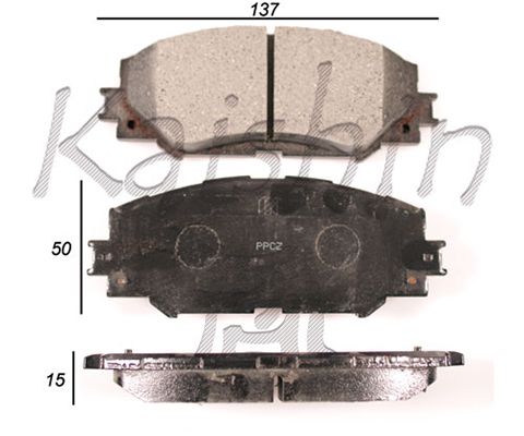 KAISHIN Комплект тормозных колодок, дисковый тормоз FK2274