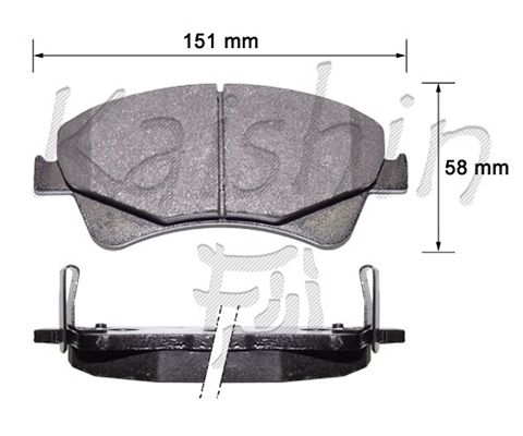 KAISHIN Piduriklotsi komplekt,ketaspidur FK2289