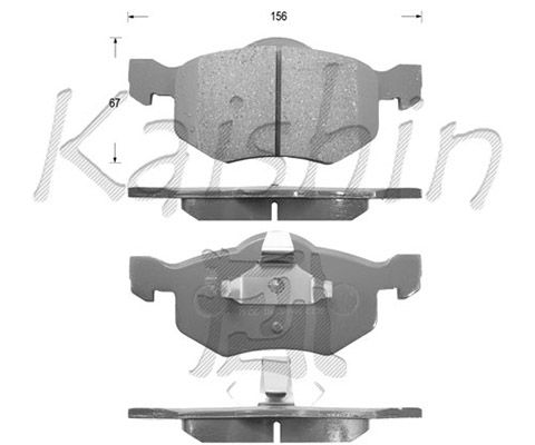 KAISHIN Piduriklotsi komplekt,ketaspidur FK3114