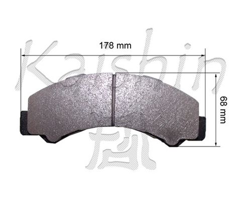 KAISHIN Комплект тормозных колодок, дисковый тормоз FK4054