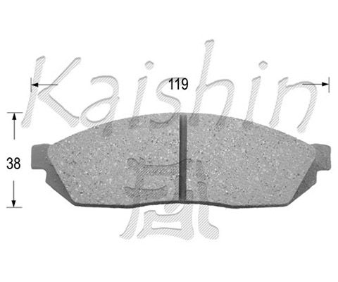 KAISHIN Комплект тормозных колодок, дисковый тормоз FK5009