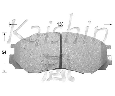 KAISHIN Комплект тормозных колодок, дисковый тормоз FK6081
