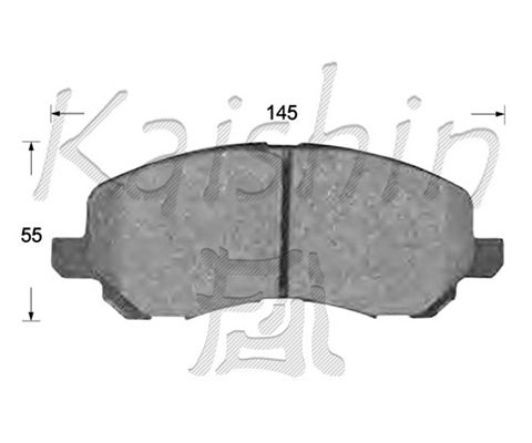 KAISHIN Комплект тормозных колодок, дисковый тормоз FK6108
