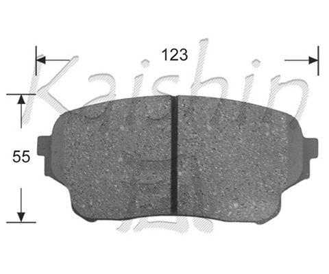 KAISHIN Piduriklotsi komplekt,ketaspidur FK9045