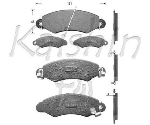 KAISHIN Комплект тормозных колодок, дисковый тормоз FK9046