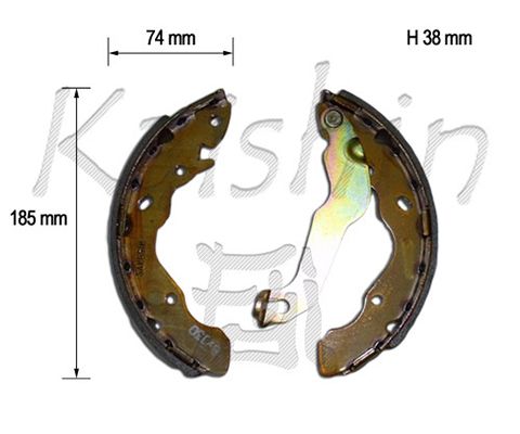 KAISHIN Комплект тормозных колодок K11189