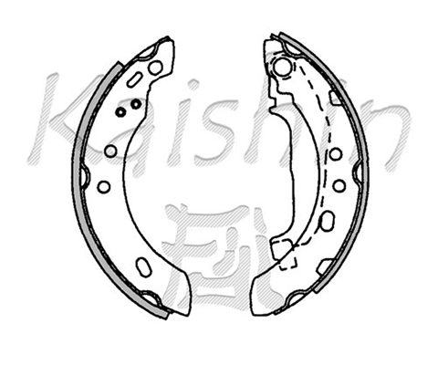 KAISHIN Комплект тормозных колодок K1217