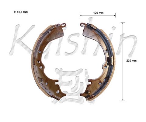 KAISHIN Комплект тормозных колодок K2335