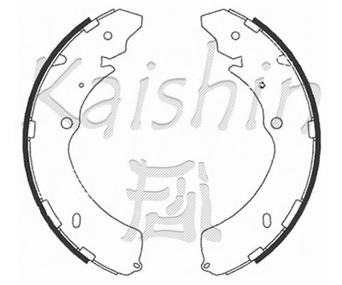 KAISHIN Комплект тормозных колодок K4467