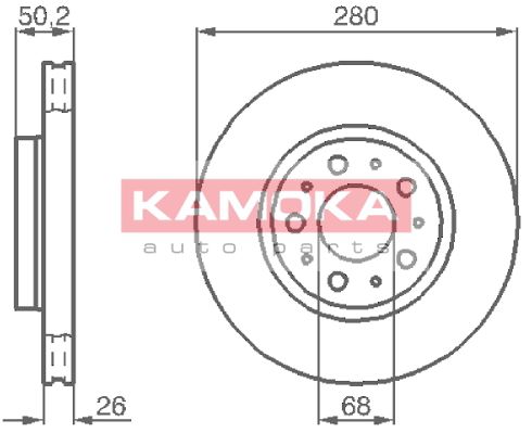 KAMOKA Piduriketas 1031210