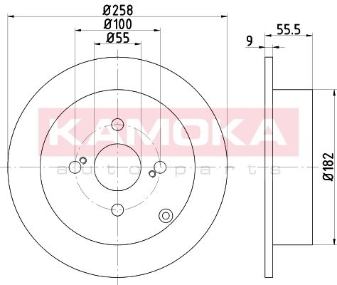 KAMOKA Piduriketas 103148