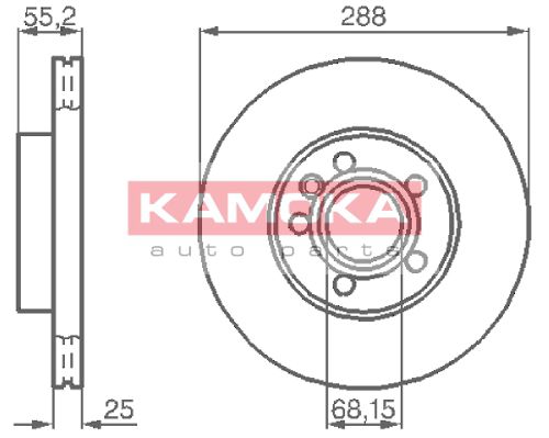 KAMOKA Тормозной диск 1031692