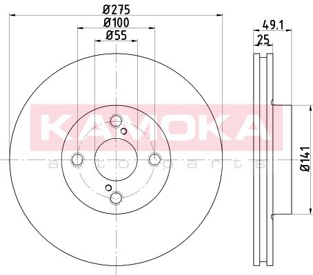 KAMOKA Piduriketas 103255