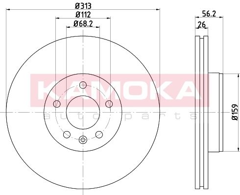 KAMOKA Piduriketas 103259