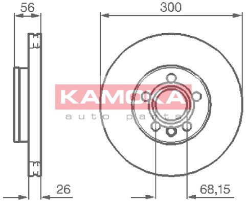 KAMOKA Тормозной диск 1033118