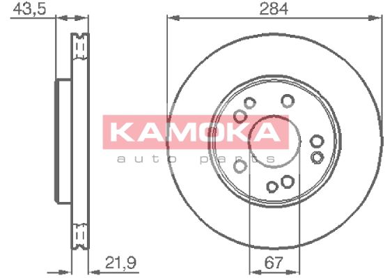 KAMOKA Тормозной диск 103362
