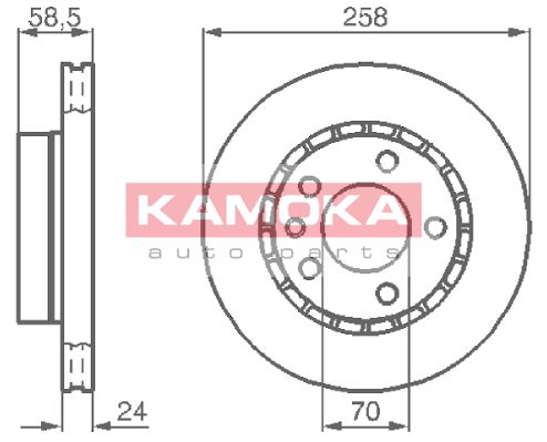 KAMOKA Тормозной диск 103376