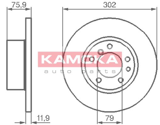 KAMOKA Тормозной диск 103420