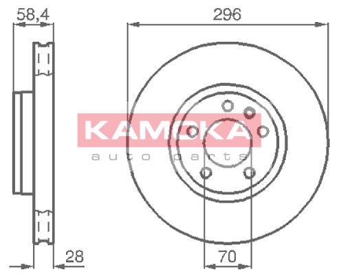 KAMOKA Тормозной диск 103660