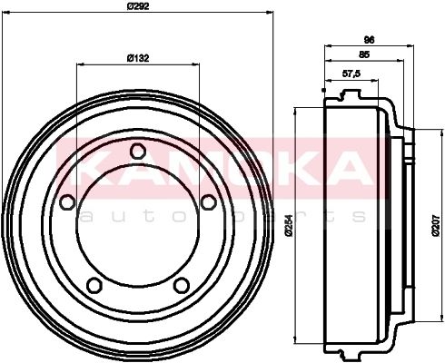 KAMOKA Тормозной барабан 104002