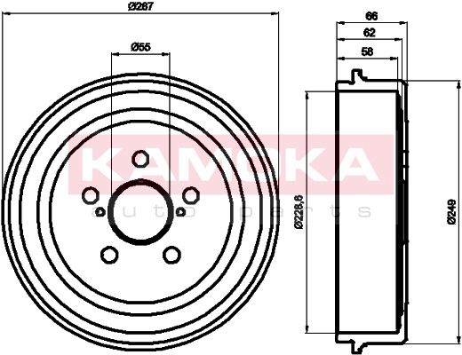 KAMOKA Piduritrummel 104029