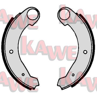 KAWE Комплект тормозных колодок 00410