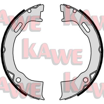 KAWE Комплект тормозных колодок, стояночная тормозная с 01020