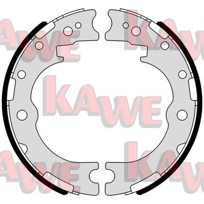 KAWE Комплект тормозных колодок, стояночная тормозная с 01089