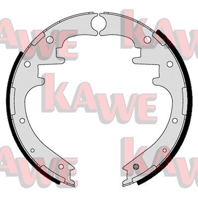 KAWE Комплект тормозных колодок 01125