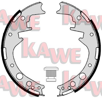 KAWE Комплект тормозных колодок 05160