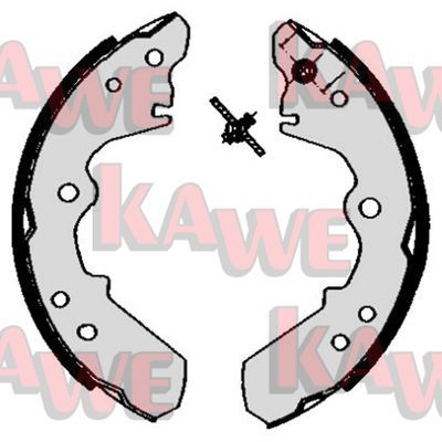KAWE Комплект тормозных колодок 05520