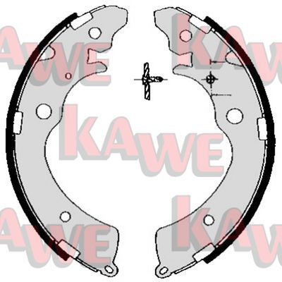 KAWE Комплект тормозных колодок 05690