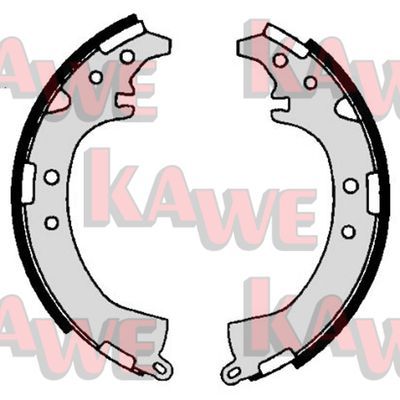 KAWE Комплект тормозных колодок 06680