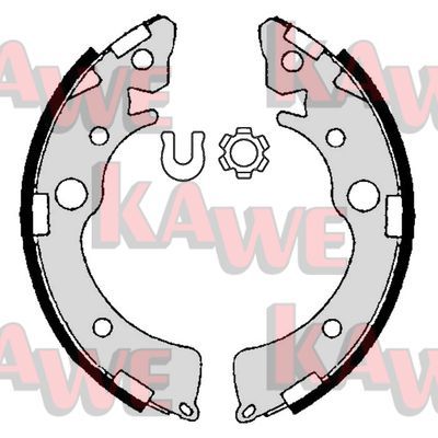 KAWE Комплект тормозных колодок 06980