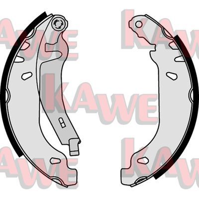 KAWE Комплект тормозных колодок 07820