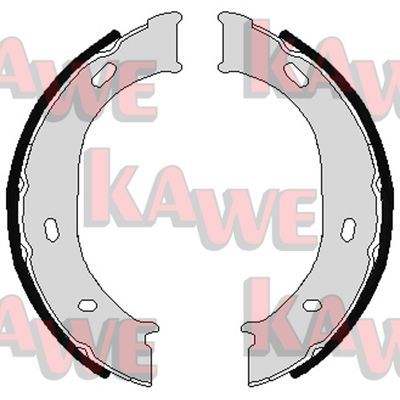 KAWE Комплект тормозных колодок, стояночная тормозная с 07960