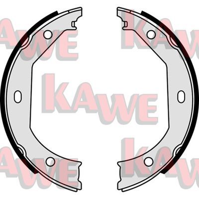 KAWE Комплект тормозных колодок, стояночная тормозная с 08090