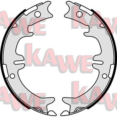 KAWE Комплект тормозных колодок, стояночная тормозная с 08340