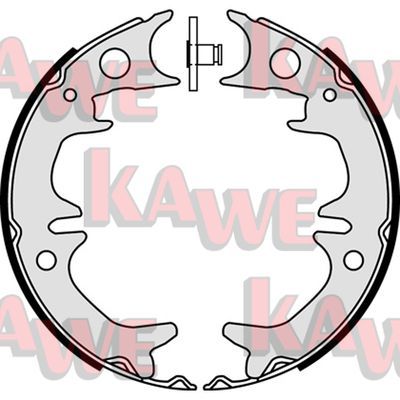 KAWE Комплект тормозных колодок, стояночная тормозная с 08380