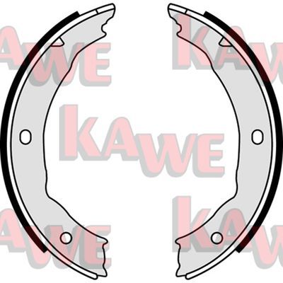 KAWE Комплект тормозных колодок, стояночная тормозная с 08400